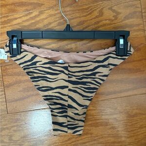 NWT Aerie Cheekier Zebra Striped Bikini Bottom